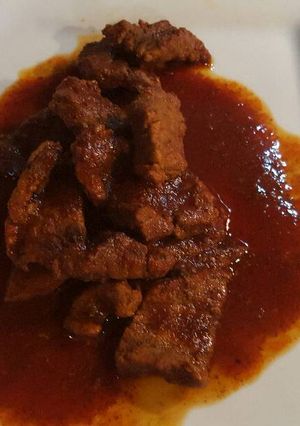 A picture of Beef with Chile for Birria.