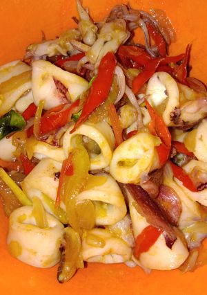 Foto resep Oseng oseng cumi basah