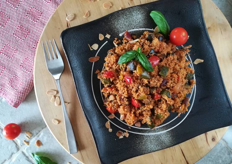 Steps to Make Super Quick Homemade Cous cous di verdure