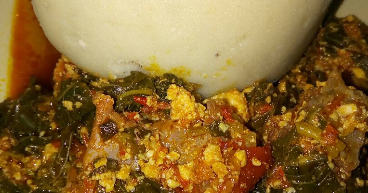 Pounded yam and egusi soup Recipe by Umman Amir And Minaal 🎂🍜🍝 Cookpad