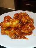 ปีกไก่กรอบซอส XO (หม้อทอดไร้น้ำมัน)