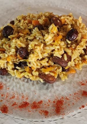 Una foto de Arroz integral estilo marroquí