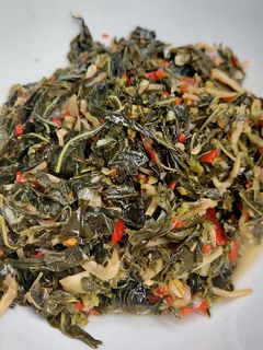Foto resep 134. Tumis Daun Singkong Teri/Rebon