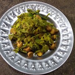 A picture of Gourd peel stir fry.