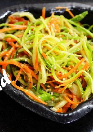 A picture of Julienne Zucchini and Carrot Salad.