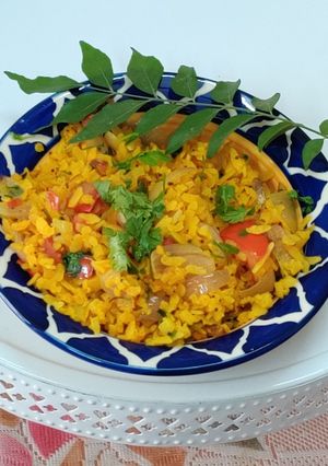 कांदा पोहा Kanda Poha recipe in Hindi) रेसिपी मुख्य फोटो