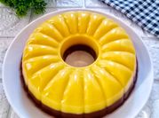 Gambar puding skm coklat