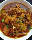 Mutton curry with potatoes (aloo gosht)