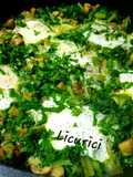 Shakshuka verde (cu ciuperci și mangold)