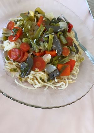A picture of Pan fried noodles.