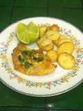 Pescado al horno con parmesano