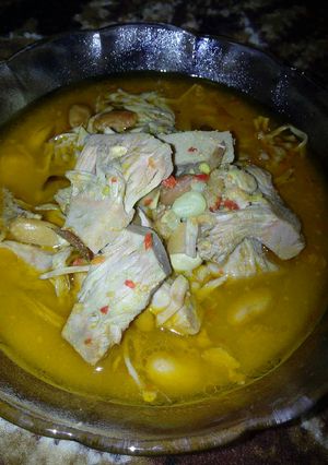 Foto resep Sayur nangka muda bumbu kuning kacang merah