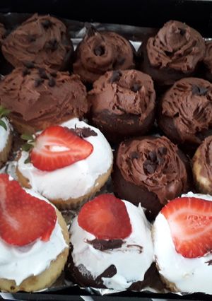 Una foto de Real Cupcakes de Chocolate
