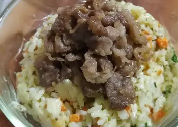 Cara Memasak Cepat Risotto with beef shortplate topping Ala Rumahan