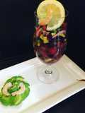 Ceviche de frijoles y camarones 🍤