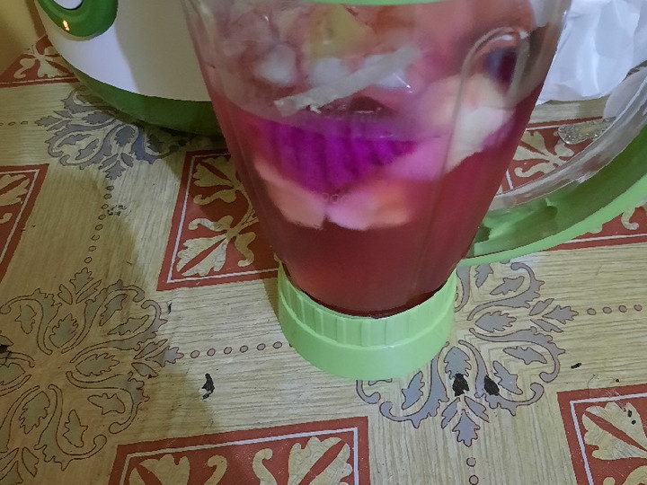  Resep memasak Mix jus buah naga, apel n jeruk peras  nikmat