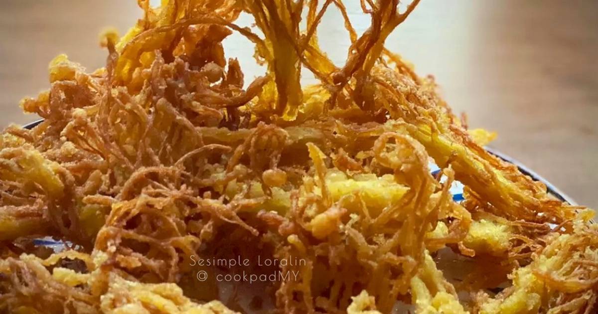 Resipi Cendawan Enoki Rangup Tanpa Tepung Segera Oleh Sesimple Loralin Cookpad