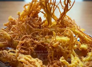 Gambar Cendawan Enoki Rangup (Tanpa Tepung Segera)