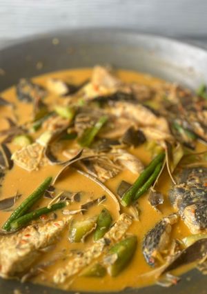 Foto resep Gulai ikan tengkulak (jantung pisang) khas minang