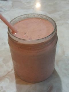 Una foto de Smoothie con yogurt