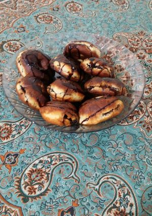 عکسی از دستور پیراشکی شکلاتی
