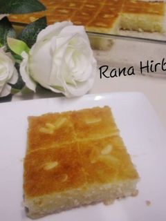 صورة لوصفة بسبوسه بدون حليب