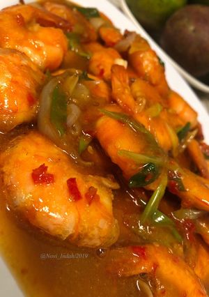 Foto resep Udang Pedas Saus Tiram