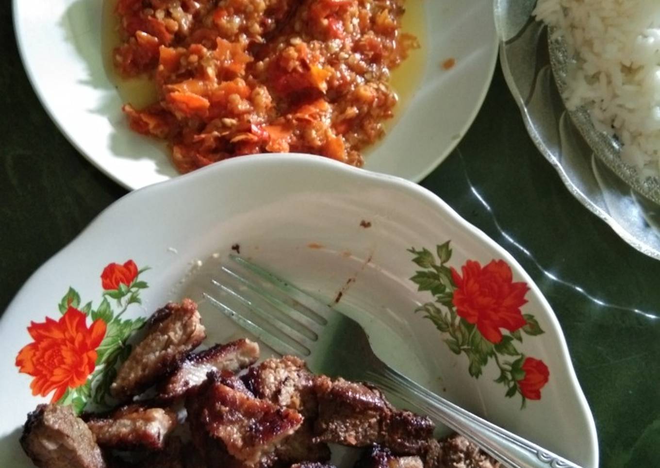 Beef steak sambel geprek