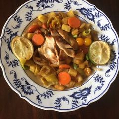 A picture of California Farm Pineapple Pork.