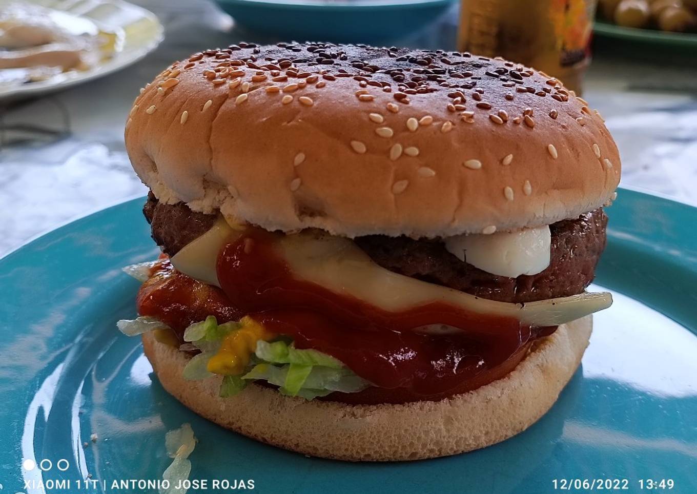 Hamburguesa en compañía