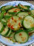 Dưa leo dầm muối ớt ăn liền