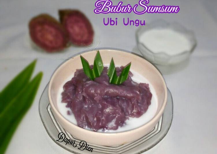 Bubur Sumsum Ubi Ungu