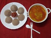 A picture of ragi idli