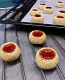Vegan Raspberry Butter Cookies