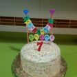 Tarta arco iris con thermomix