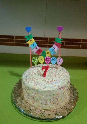 Foto principal de Tarta arco iris con thermomix