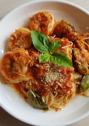 รูปของ Spicy Marinara Angle Hair สปาเก็ตตี้ทะเลมะเขือเทศ (ปรุงแบบ LC)