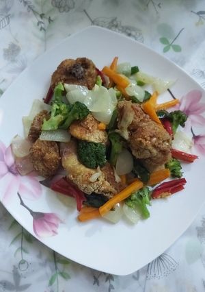 Foto resep Ayam Goreng Sayur