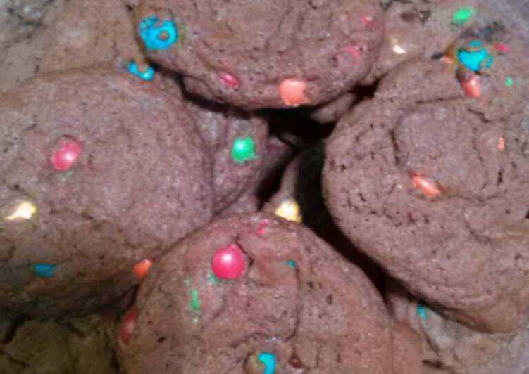 Recipe of Super Quick Homemade Chocolate M&amp;M Cookies