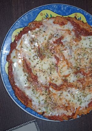 Una foto de Pizza con base de zanahoria, sin harina. 🥕🥕