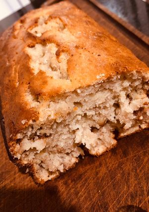 Una foto de Budín de banana y nueces