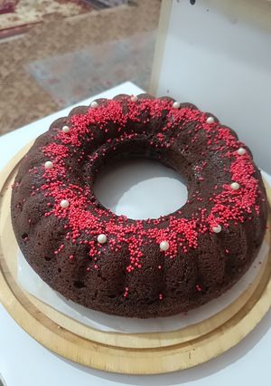 عکسی از دستور کیک شکلاتی نارگیلی