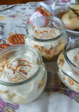 Une photo de Tiramisu poires et caramel au beurre salé