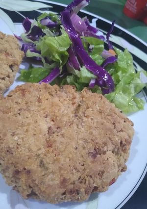 Una foto de Hamburguesa de Soja