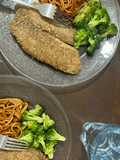 Pescado empanizado con avena