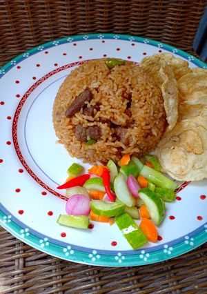 Foto resep Nasi goreng kambing