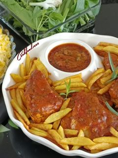 عکسی از دستور مرغ ترکی