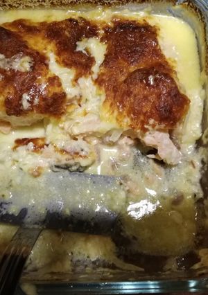 Una foto de Salmón a la crema