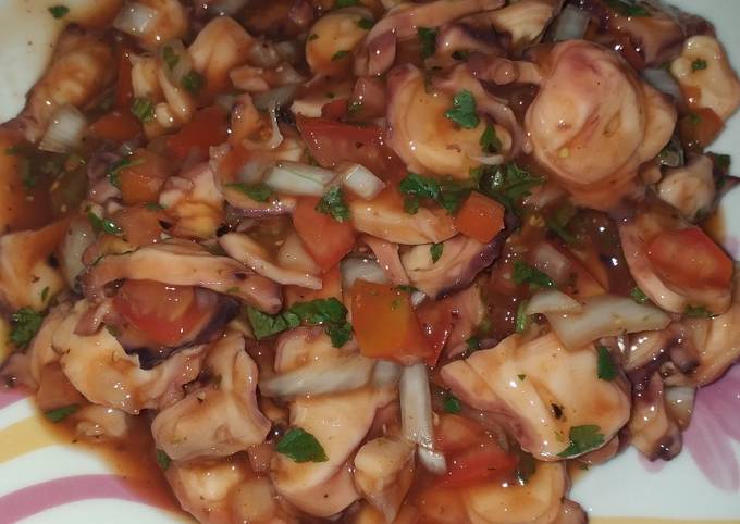 Cóctel de pulpo Receta de Glendi Rodrīguez Hernández- Cookpad