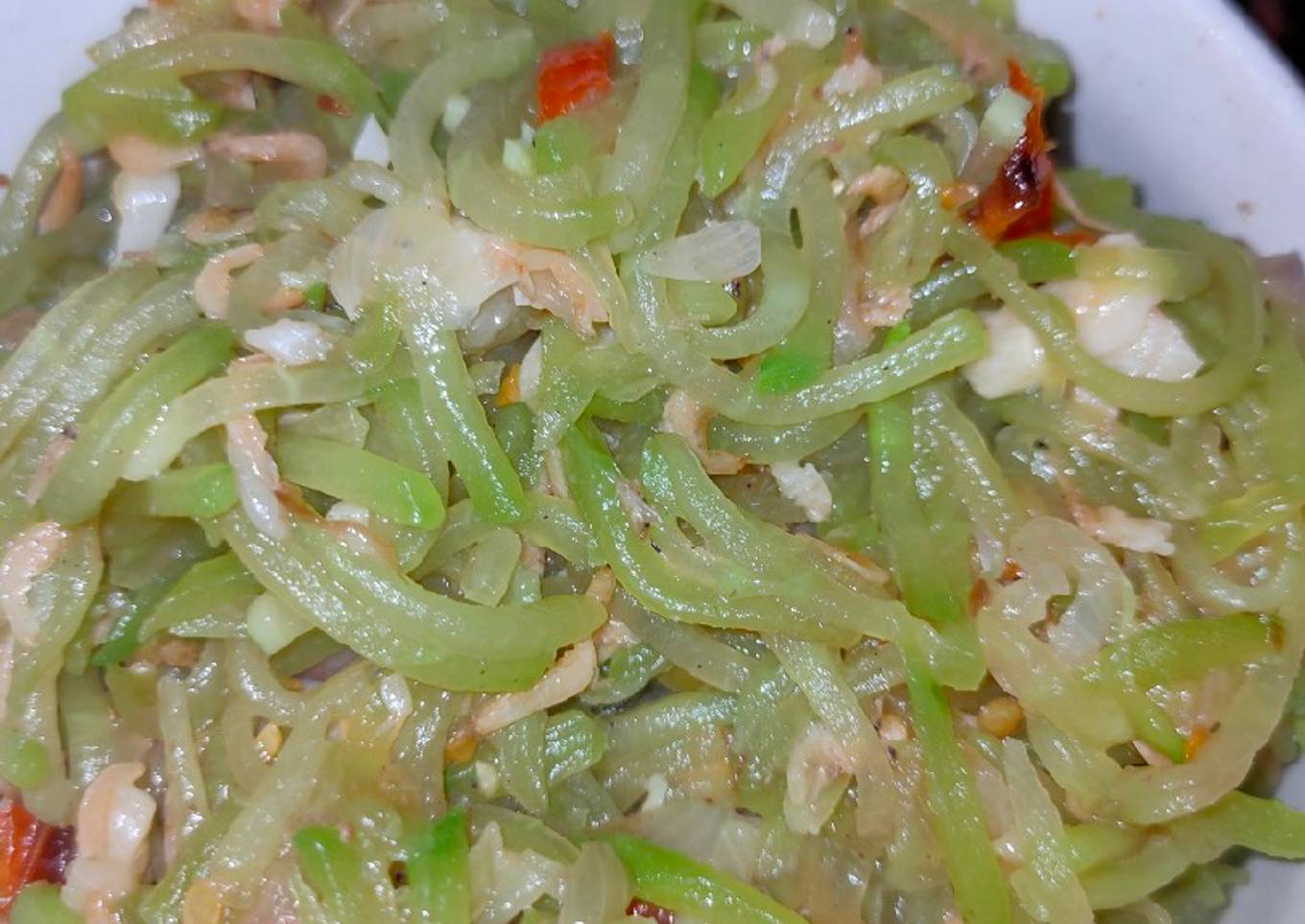 Tumis Labusiam Udang Rebon